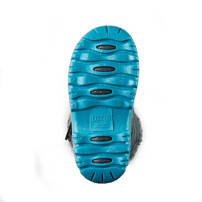 Cougar Kids BRITE Girls Winter Snow Boot Charcoal Blue