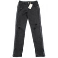 DEX Big Girl Black Denim Jeggings Front