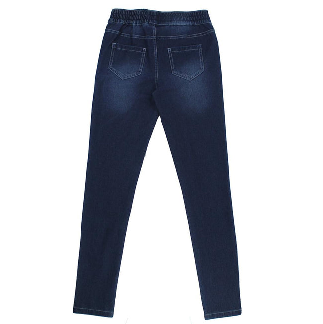 DEX KIDS Big Girl Blue Pull On Stretch Jeggings Back