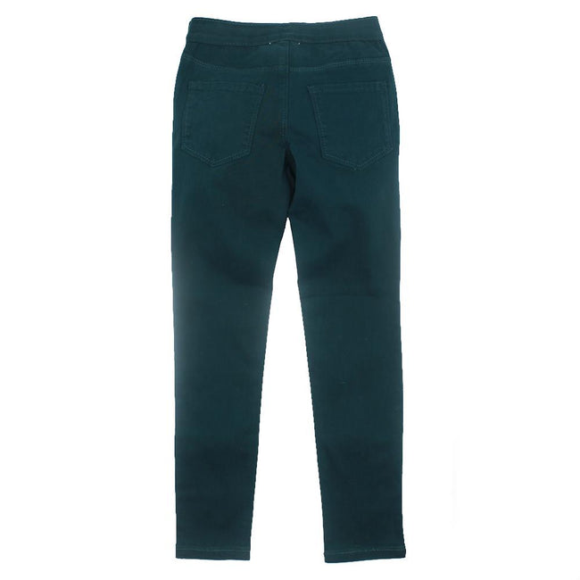 DEX KIDS Big Girl Dark Teal Stretch Jeggings Back