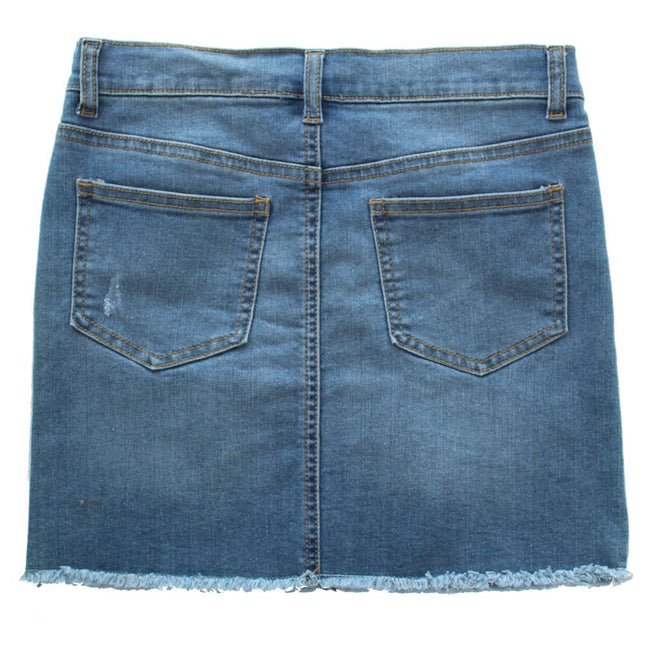 DEX KIDS Big Girl Denim Short Skirt Back