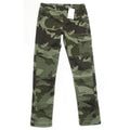 DEX KIDS Big Girl Green Camo Jeggings Front