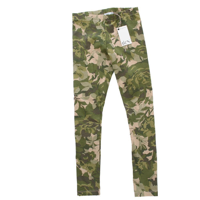 DEX Kids Big Girl Green Camo Print Leggings