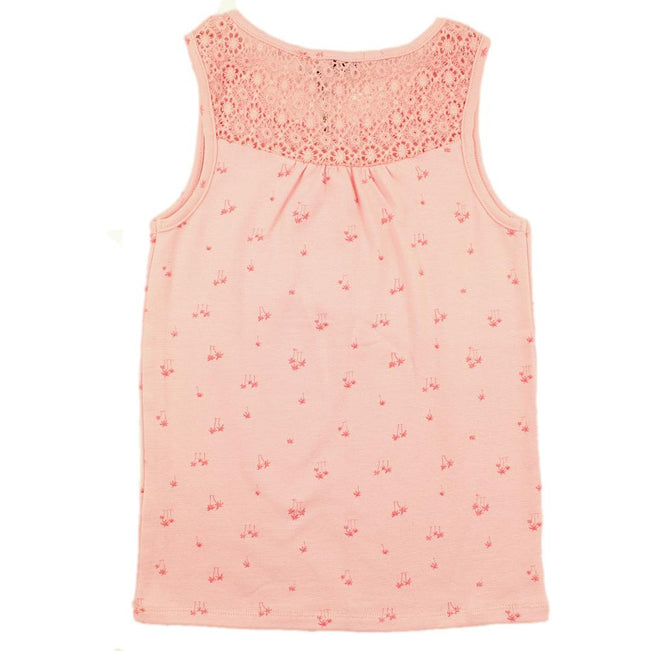 DEX KIDS Big Girl Pink Sleeveless Tank Top Back