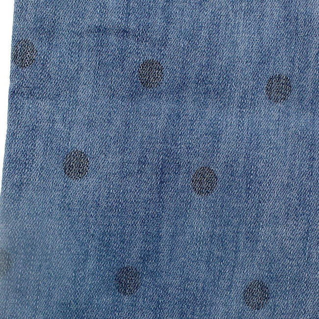 DEX KIDS Big Girl Pull On Skinny Denim Polka Dots Jeggings Print