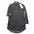 DEX Little Girl Grey Shirt Dress Front