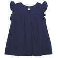 DEX Little Girls Navy Sleeveless Lace Detail Top Back