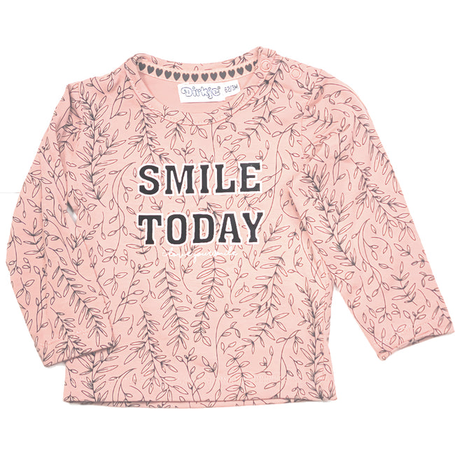 DIRKJE Baby Girl Pink Brown Pant Set with Jacket