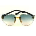 Girls Fashion Sunglasses Rimless Heart