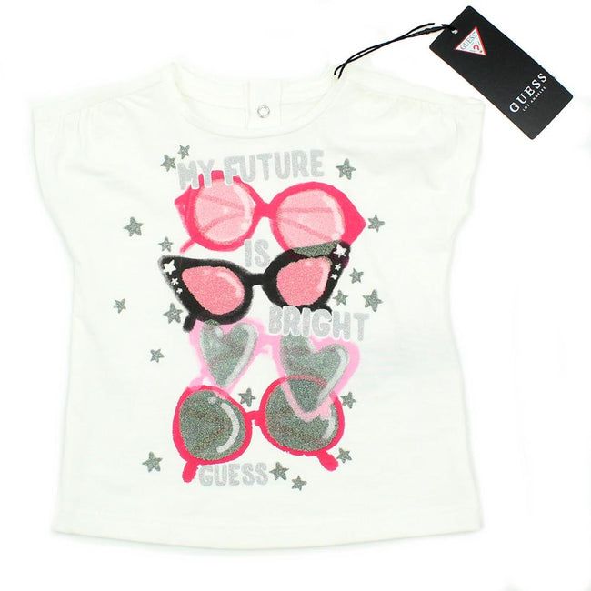 GUESS KIDSWEAR Baby Girl Sunglasses Short Sleeve Tee Shirt