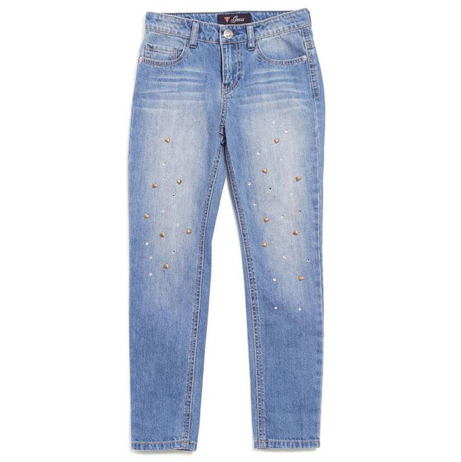 GUESS KIDSWEAR Big Girls Med Wash Skinny Jeans