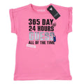 GUESS KIDSWEAR Big Girl Pink Short Sleeve T-Shirt