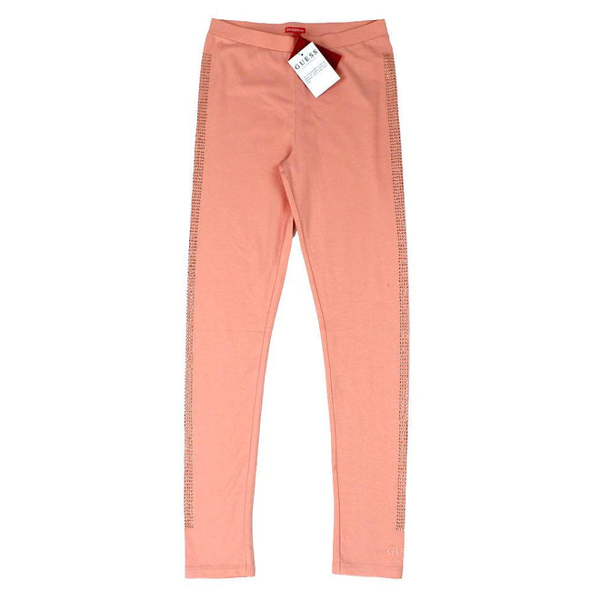 GUESS KIDSWEAR Big Girl Salmon Tuxedo Leggings