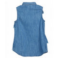 GUESS KIDSWEAR Preteen Girl Sleeveless Denim Shirt