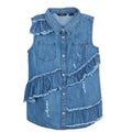 GUESS KIDSWEAR Big Girl Sleeveless Denim Shirt