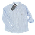 GUESS KIDSWEAR Little Boy Long Sleeve Striped Shirt Front