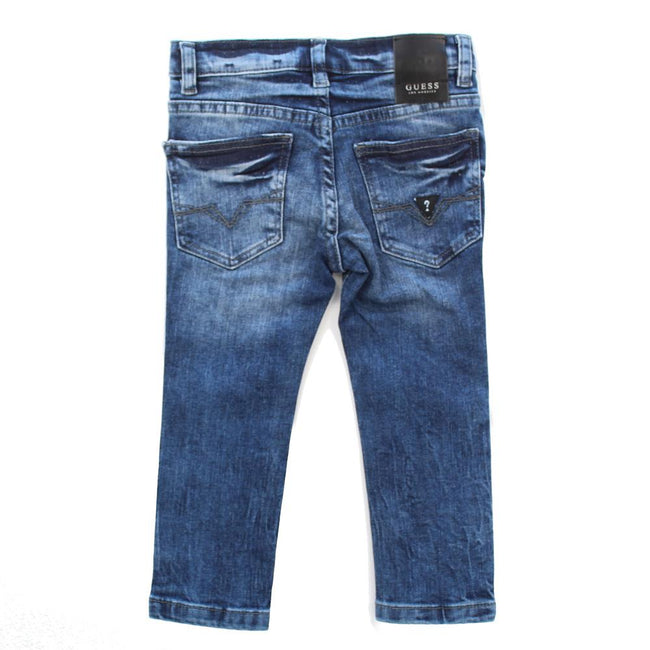 GUESS KIDSWEAR Little Boy Stretch Skinny Jeans Back