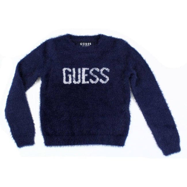 GUESS KIDSWEAR Little Girl Dark Sapphire Long Seeve Sweater