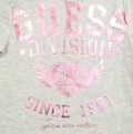 GUESS KIDSWEAR Little Girl Grey Long Sleeve Foil Graphic Tee Shirt Back