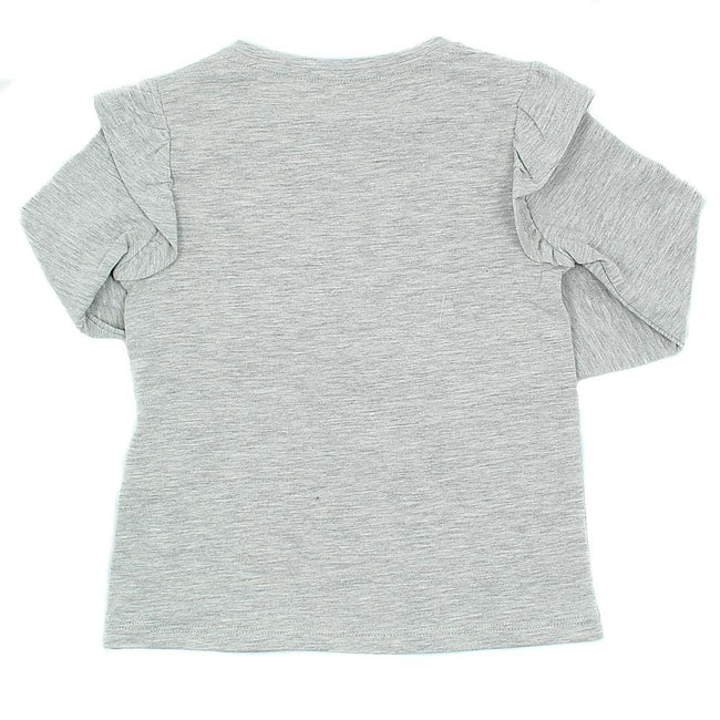 GUESS KIDSWEAR Little Girl Grey Long Sleeve Top Back