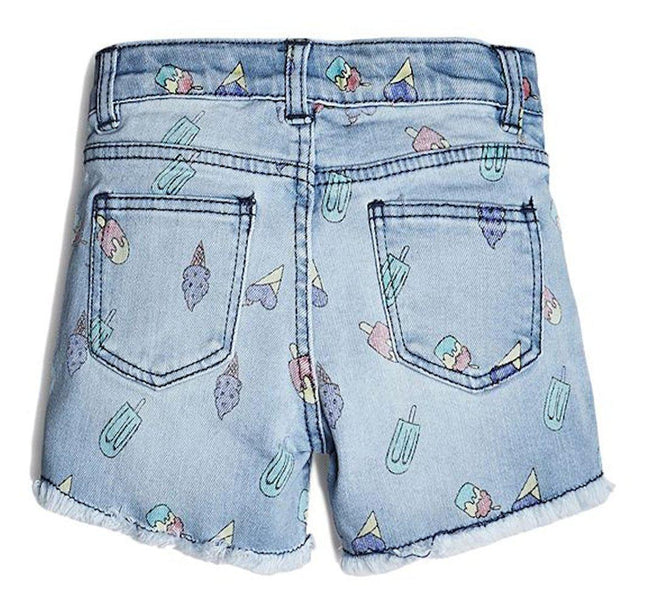 GUESS KIDSWEAR Little Girl Ice Cream Print Shorts Back