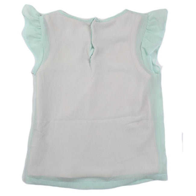 GUESS KIDSWEAR Little Girl Mint Green Chiffon  Tee Shirt Back