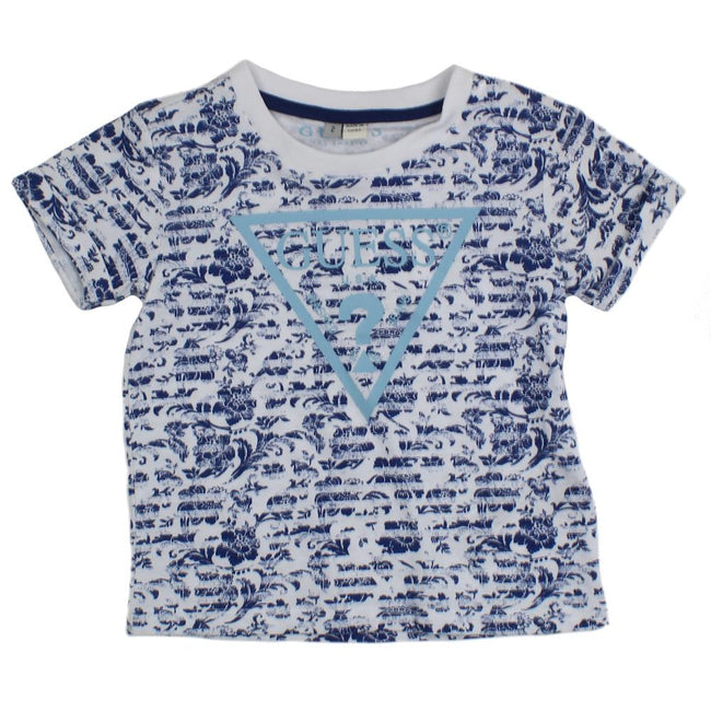 GUESS KIDSWEAR Little Girl Short Sleeve Floral Tee Shirt