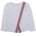 GUESS KIDSWEAR Little Girl White Long Sleeve Glam Tee Shirt Back