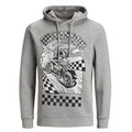 Jack Jones Superstar Drag Race Grey Hoodie Front