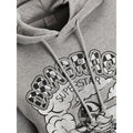 Jack Jones Superstar Drag Race Grey Hoodie Graphic