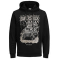 Jack Jones Superstock Maniac Black Hoodie Front