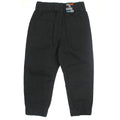 mid baby boy black cotton joggers back