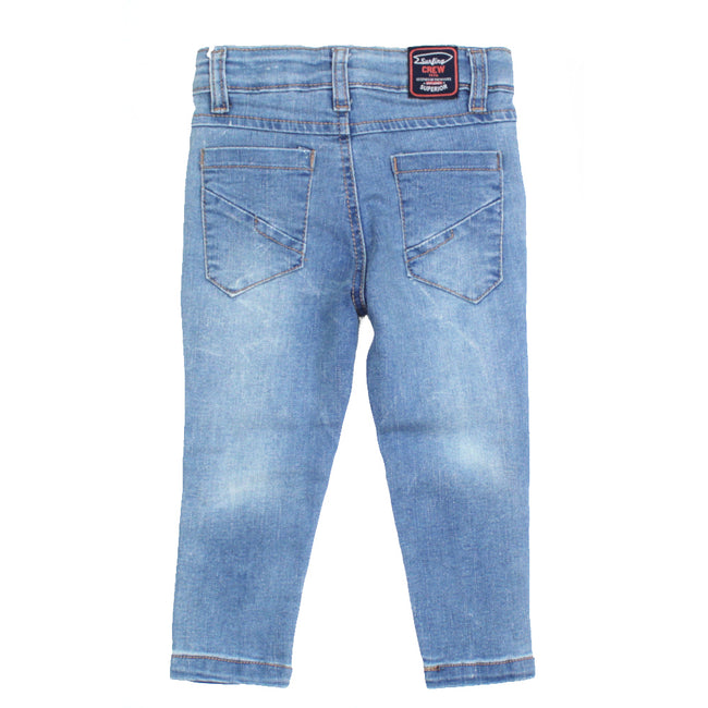 mid baby girl jeans back