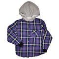MID Big Boy Blue Plaid Shacket