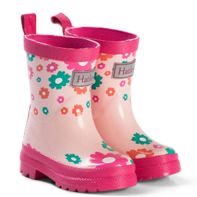 Hatley Kids Little Girl Scattered Flowers Rubber Rain Boot