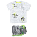 Losan Baby Boy Summer Short Set Camo Lime Green