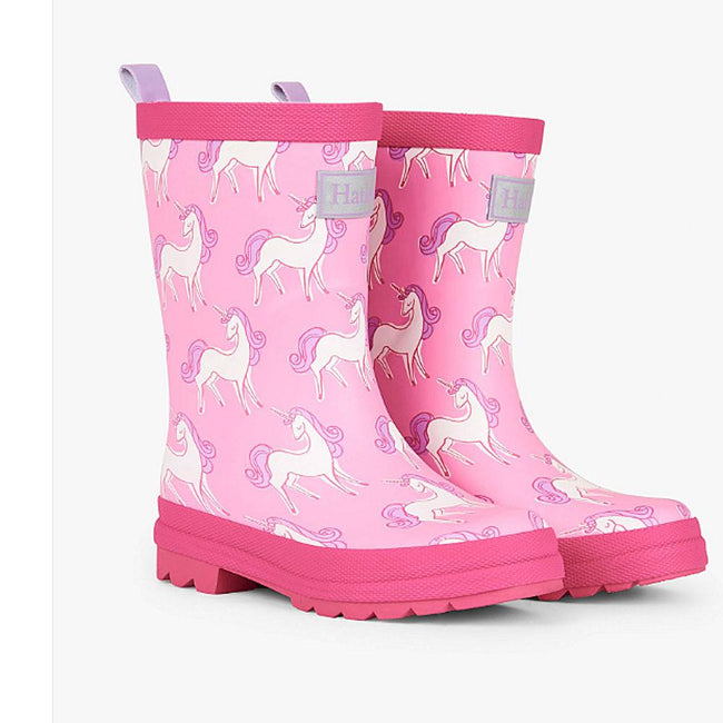 Hatley Kids Little Girls Unicorn Doodles Rubber Rain Boot