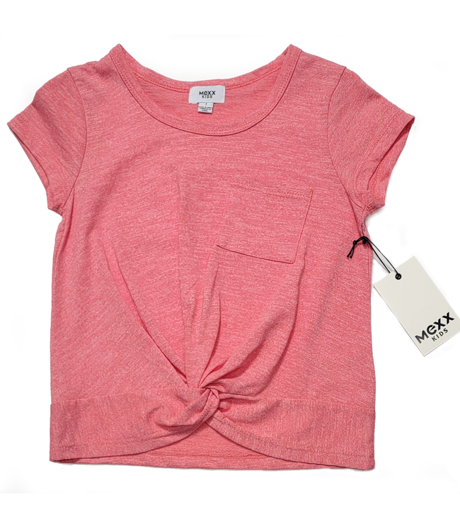 MEXX Big Girl Coral Tie Front Top