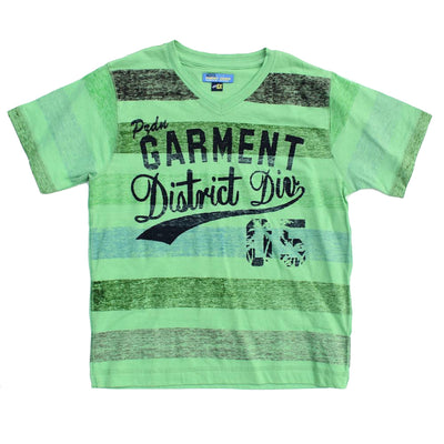 Little Boy Green Short Sleeve Graphic Tee