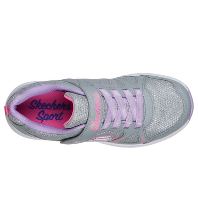Skechers Girls Grey Lavender Sport Shoe