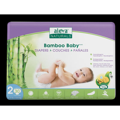 ALEVA Naturals Baby Bamboo Diapers Size 2