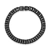 STAINLESS STEEL 8MM CUBAN CHAIN BRACELET BLACK