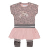 DIRKJE Baby Girl Old Pink 3 Piece Tunic, Leggings and Headband