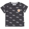 DIRKJE Little Boy "Beach Club" Navy with All Over Shark Print Tee