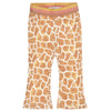 DIRKJE Little Girl Animal Print Giraffe Bell Bottom Pants