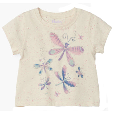 HATLEY Baby Girl Pink Painted Dragonfly Tee Front