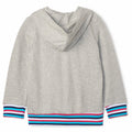 Hatley Little Girl Grey Hoodie with Appliques Back