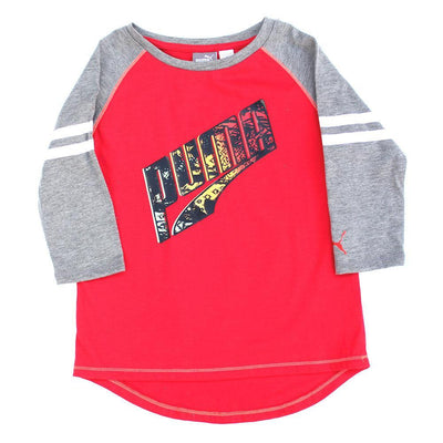 Puma Little Girl 3/4 Sleeve Graphic Tee