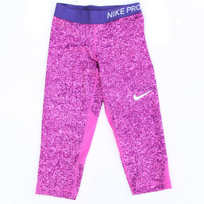 Nike Pro Little Girl Pink "Splash"  Leggings (Sz 4, 6X)