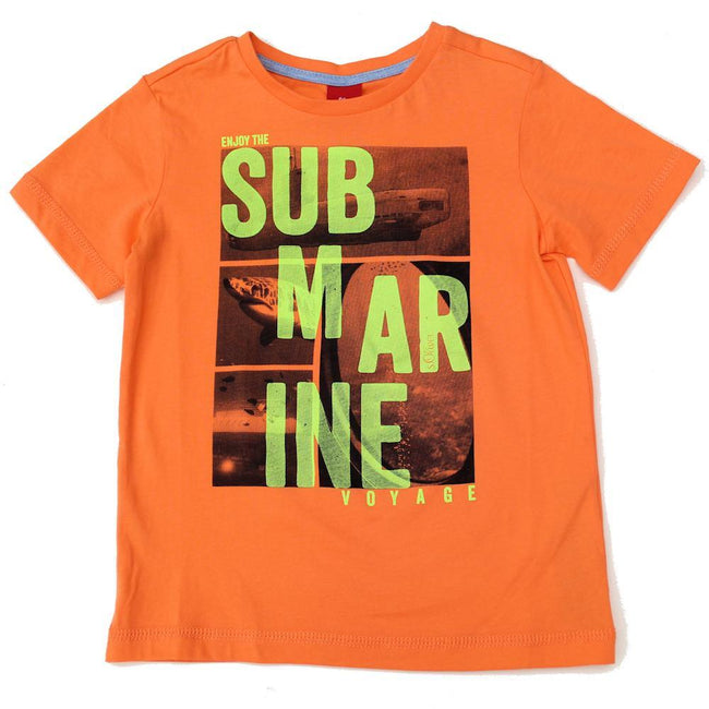 S. OLIVER Little Boy Orange Short Sleeve T-Shirt